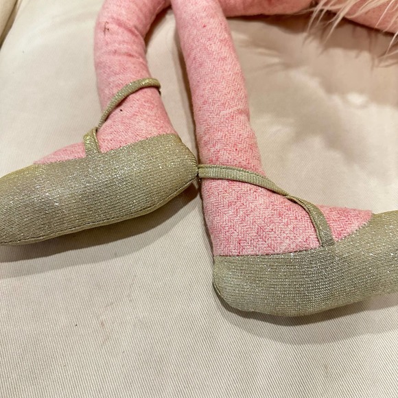 Anthropologie Large Fancy Flamingo Plush Ballerina. 38” - Picture 4 of 8